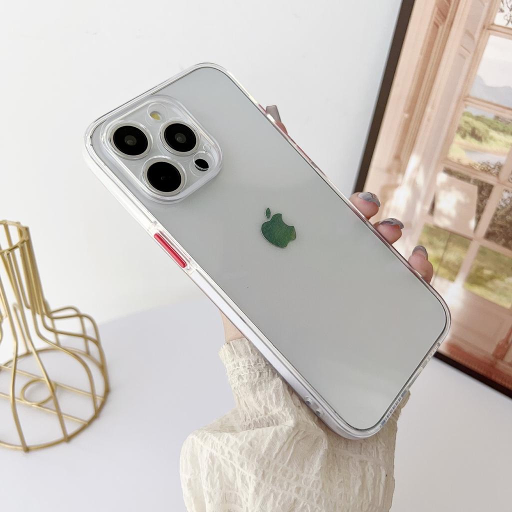 Applicable To IPhone15Promax Phone Case, Apple 14 Anti-slip Color Strip Protective Case, 13 Anti-drop Full Cover