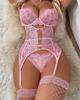 Plus Size Sexy Lingerie Set Erotic Sexy Sets Women's Sexy Underwear Pajamas Lace Transparent Dress Sex Clothes Hot Babydoll