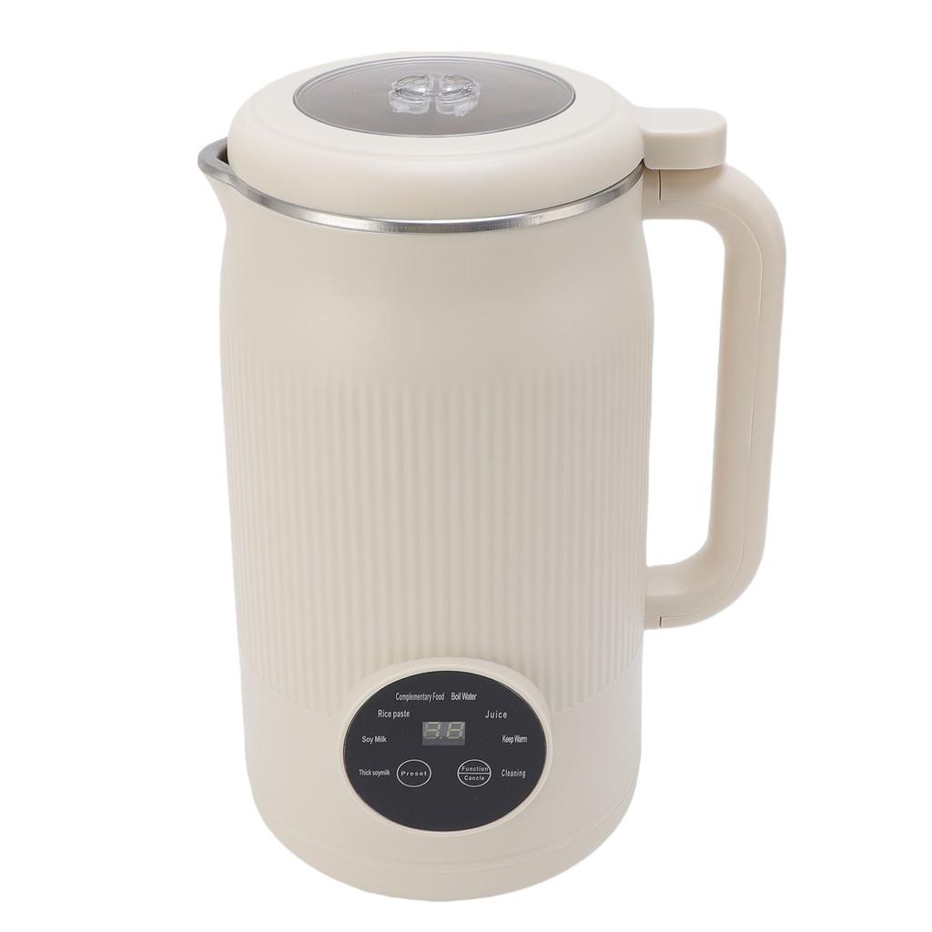 1200ml Soy Milk Maker Juice Blender with Anti Stick Bottom Timer Self Cleaning Keep Warm Boil Water