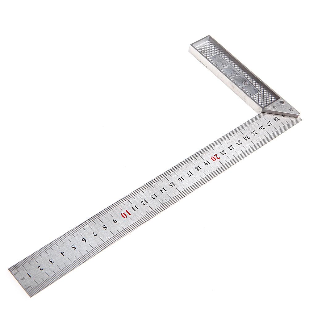 Tragbare 1Pc 30cm Edelstahl Rechten Mess Winkel Quadrat Lineal Neue