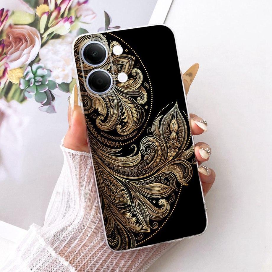 Flower Cartoon Fashion Design Phone Case For Vivo Y05 Y11D 4G Vivo Y11 Y21 5G Funda Soft Silicone Clear Back Cover V2553 V2554