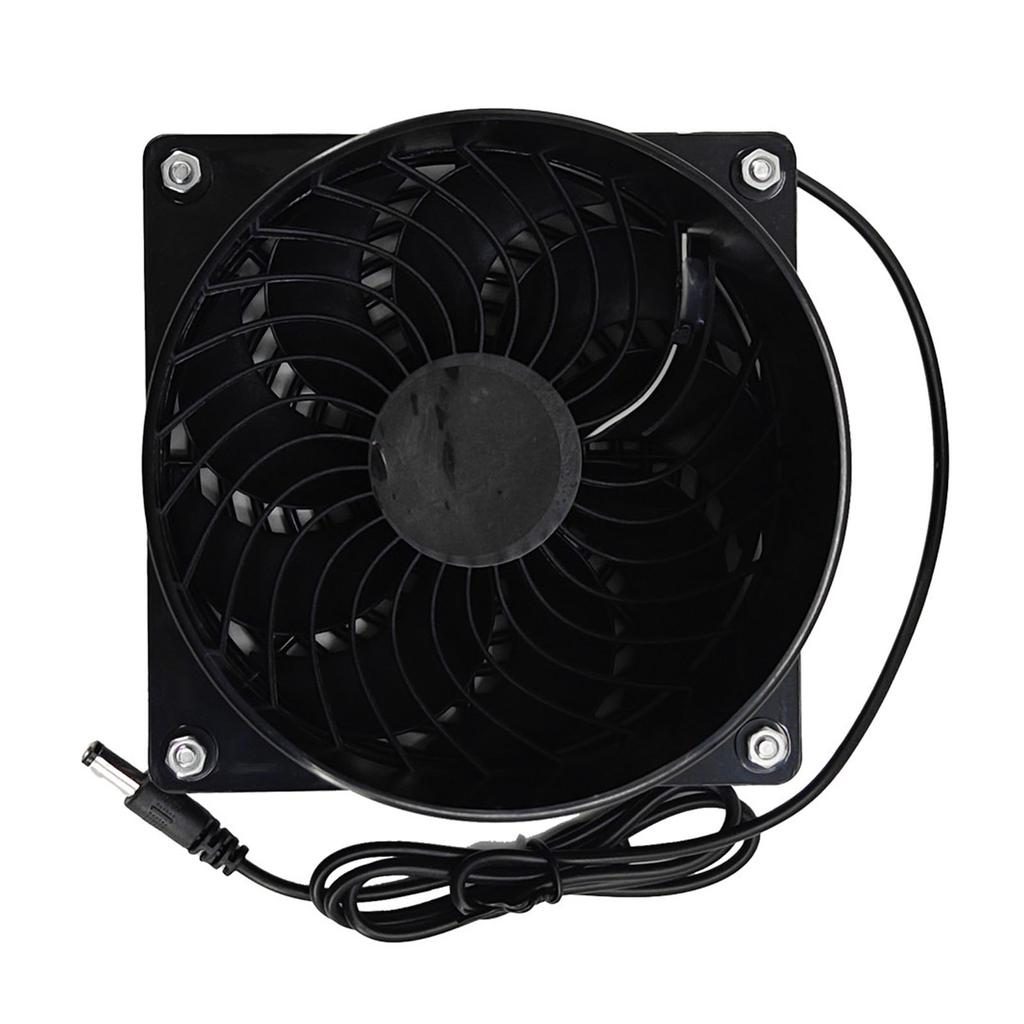 12V Odsávací ventilátor pro kancelář, venkovní použití, psí boudu, kurník, skleník, vodotěsný