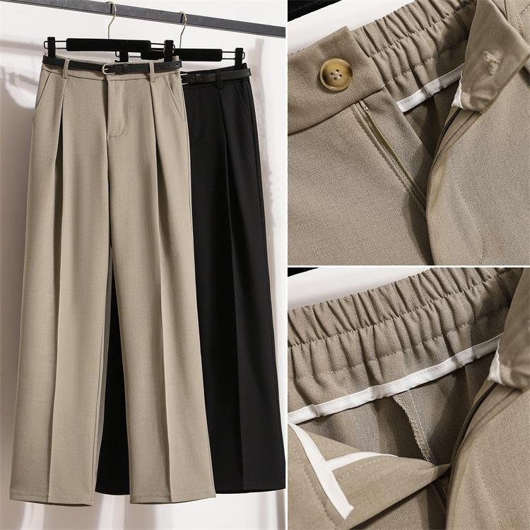 Dimanaf Plus Size Summer Long Pants Women Elastic Waist Casual Loose Vintage Pants New Solid Harem Pants