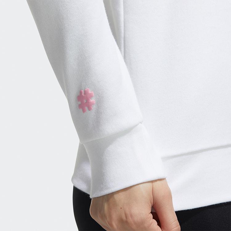 Adidas Neo Sports Casual Hooded Pullover Sweatshirt Women Sweatshirt White GE4291