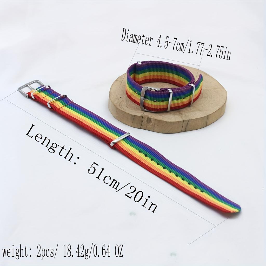 Chic Rainbow Bracelet  Unisex Gift-Ready for Men & Women  Casual Sensitive Skin Friendly No Plating