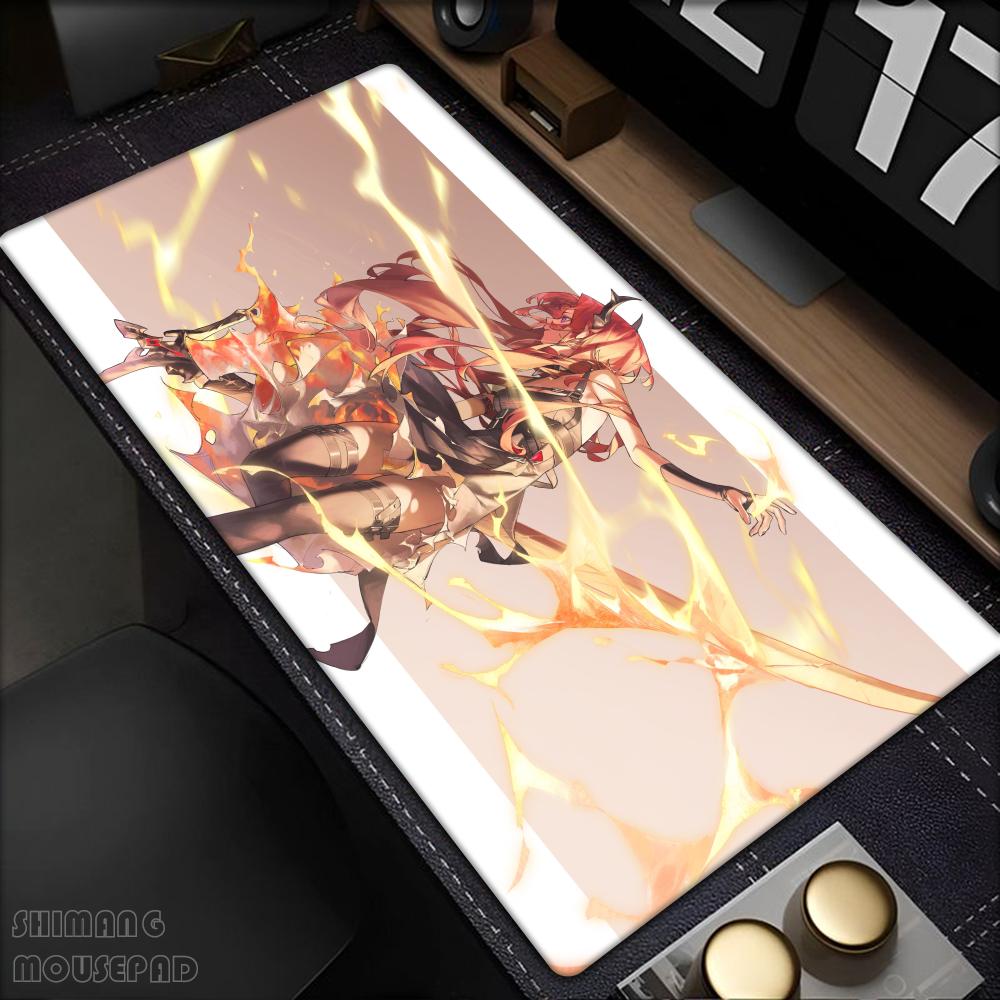 Spiel Arknights Endfield Laevatain Mauspads Anti-Rutsch Gummikante Verriegelt Verdickt Laptop Gaming Schreibtischmatte