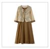 Elegant Spring Dress Suit: High-End Chinese Style Two-Piece Jacket and Skirt for Middle-Aged Women
