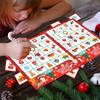 Holiday Bingo Game 24pcs Christmas Themed Cards for Kids and Adults Card with Stickers for Holiday Entertainment