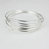 1 Pcs Expandable  Bangle Sliver Bracelet Wire Wrapped Adjustable  Bangles Women Fashion Jewelry Bangles Bangle Bracelet