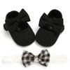 Baby Girl Princess Shoes With Flower Decoration For Spring And Fall Play
