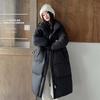 Down jacket women's winter clothing medium and long thick 2024 new 90 duck down hooded fashion coat coat