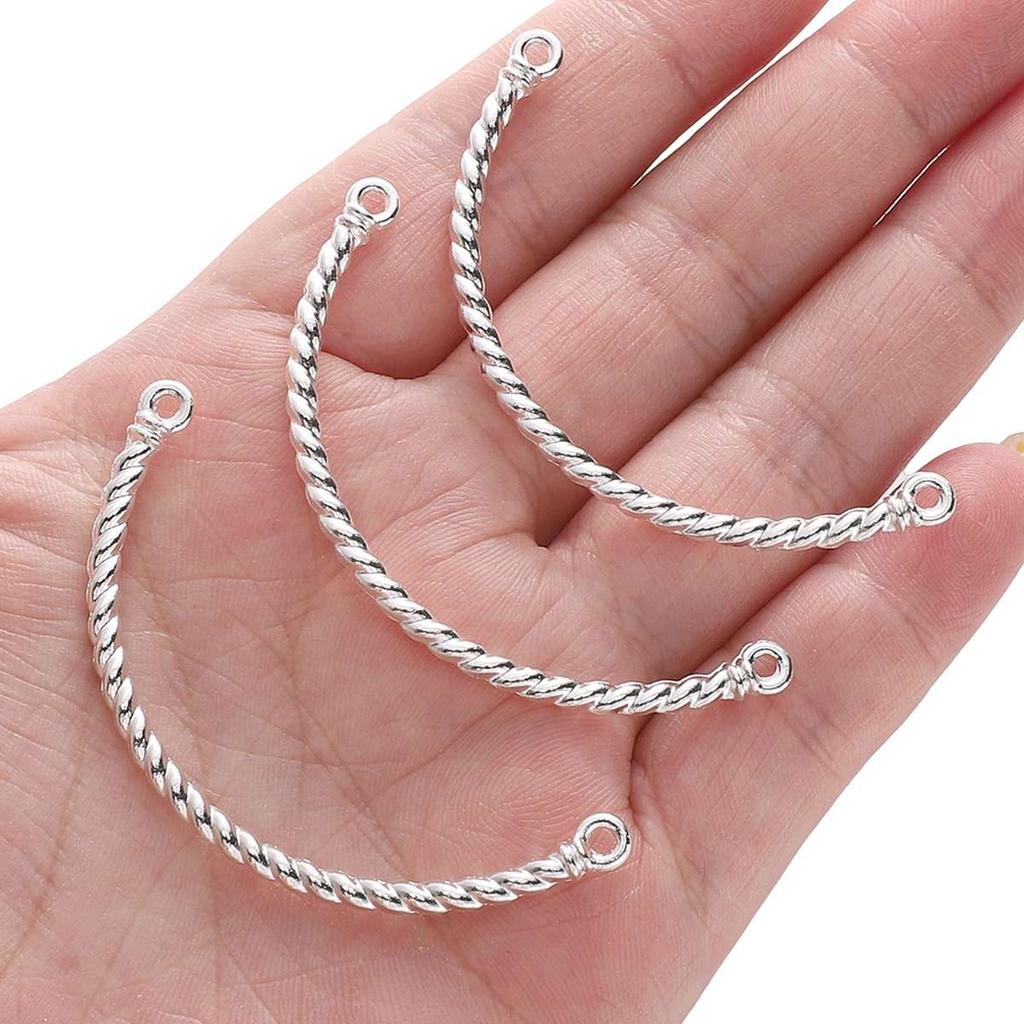 Silver Butterfly Accessories Alloy Butterfly Flower Half Bracelet Diy Accessories Chinese Style DIY Bracelet Bracelet Jewelry