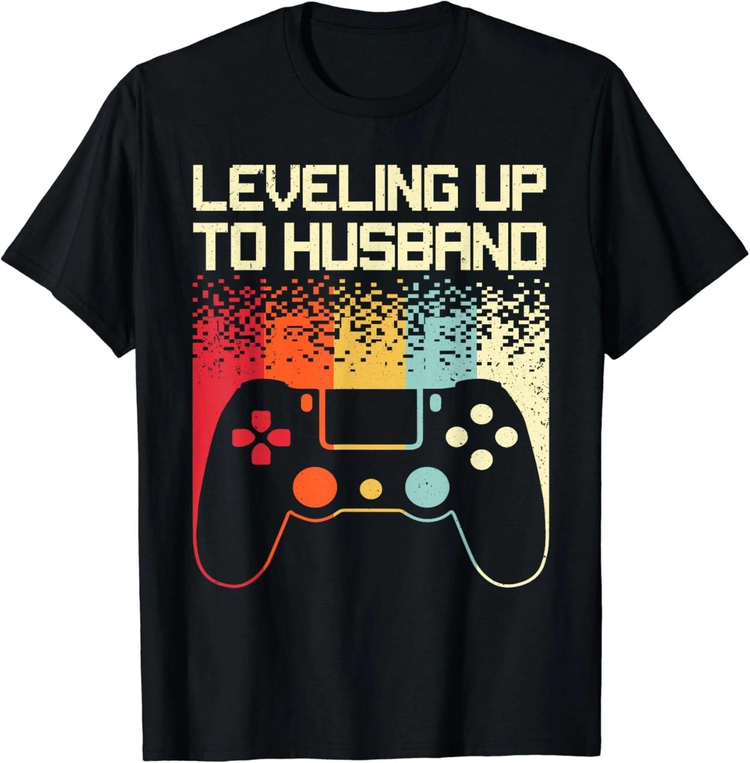 Cool Future Husband For Men Boys Groom To Be Bachelor Gamer Gifts Unisex T-Shirt 2XL
