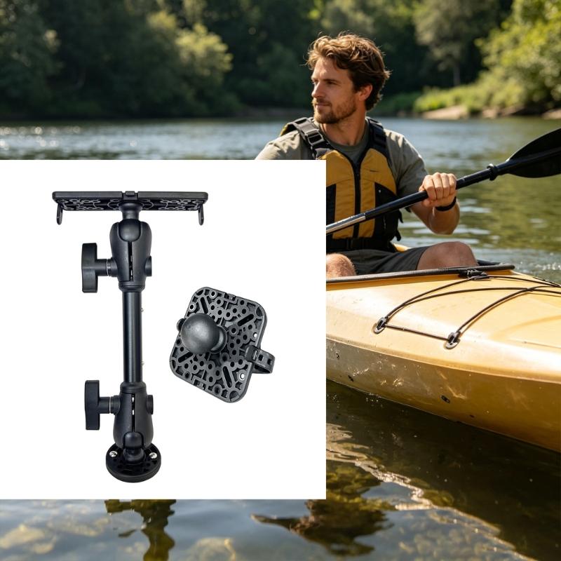 Kayak Fish Finder Mount Bracket Replacement 360 Degree Adjustable Ball Mount Fish Finder Bracket For Quick Setups On Kayak