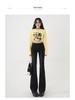 Women's High-Waisted Light Blue Micro-Flare Jeans - Slim Fit, Versatile Spring/Summer Design