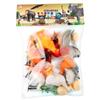 Simulation Poultry Farm Model Set, Pecking Rice Rooster Hen Duck Goose Ornament Model Toy