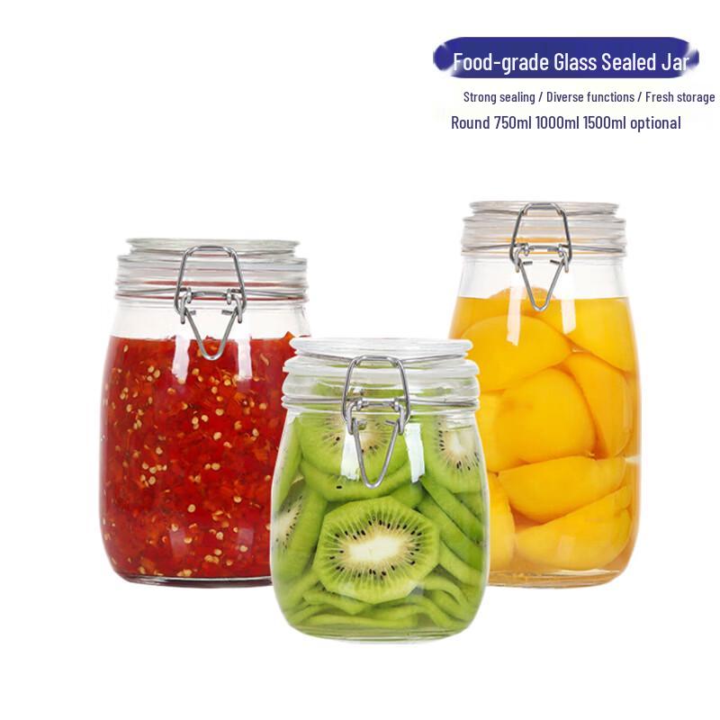 Versatile Glass Food Storage Jars