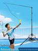 Badmintonový automatický sólo trenér s odrazem pro vnitřní/venkovní trénink - Bič na švihací sílu