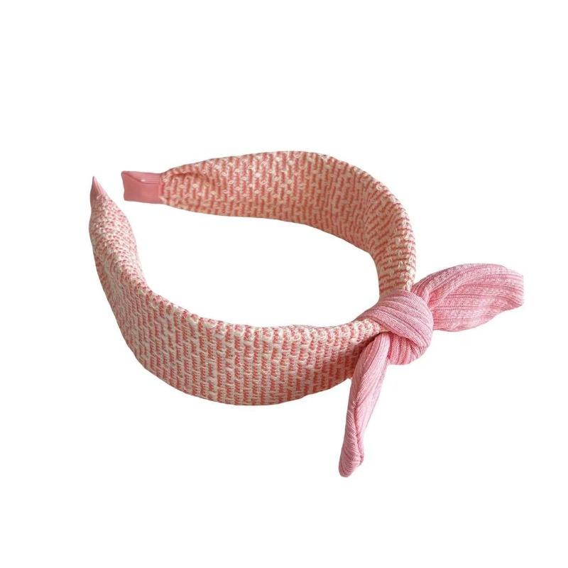 Korean-Style 3D Rabbit Ear Hair Hoop - New Simple Versatile Wide Fabric Headband for Toddlers & Girls, Soft Skin-Friendly, Cute