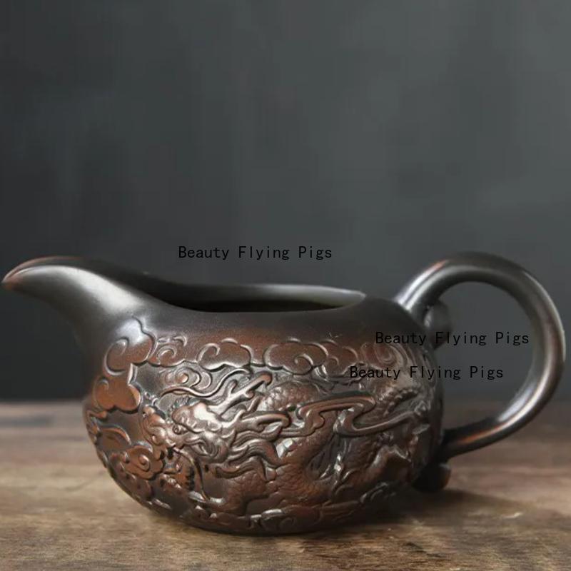 Purple Pottery Teapot Tea Cup Ceremony accessories Kung Fu Tea Set Pure Handmade Teapot Teapot for Tea Puer Kettle,