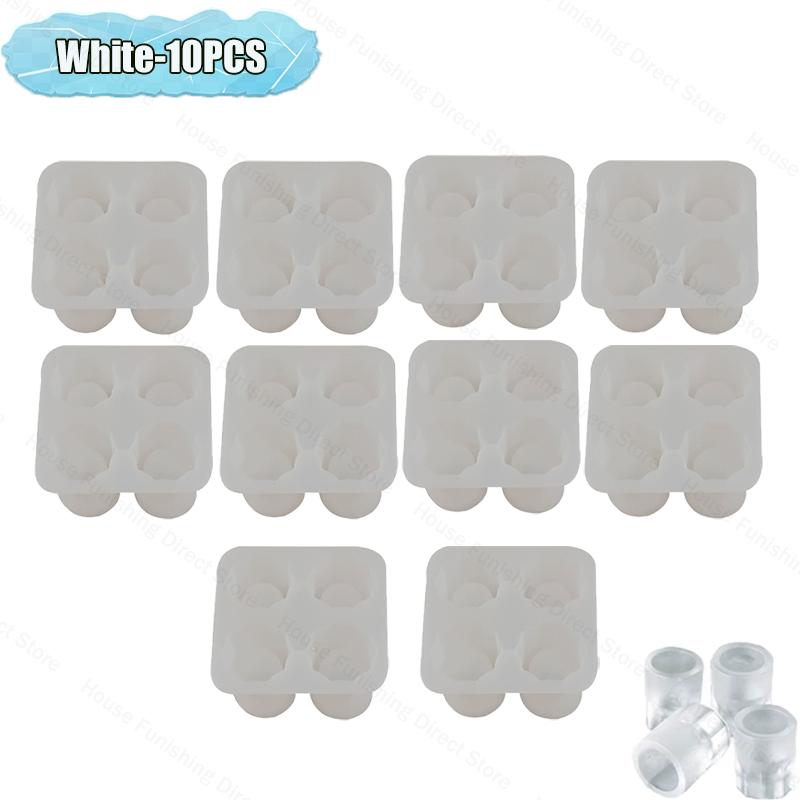 4 Cup Shape Silicone Ice Cube Mold Tray Summer Bar Party DIY Cold Drink Ice Compartment Mold Ice Cup Ice Cube Tray Kitchen Tool