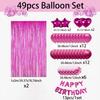 Geburtstagsparty Dekoration Happy Birthday Buchstabenbanner Polyester Ballon Geeignet für Frauen- und Männergeburtstagspartys