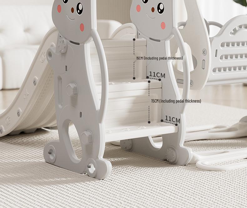 Children's Indoor 3-in-1 Slide & Swing Set for Ages 2-10