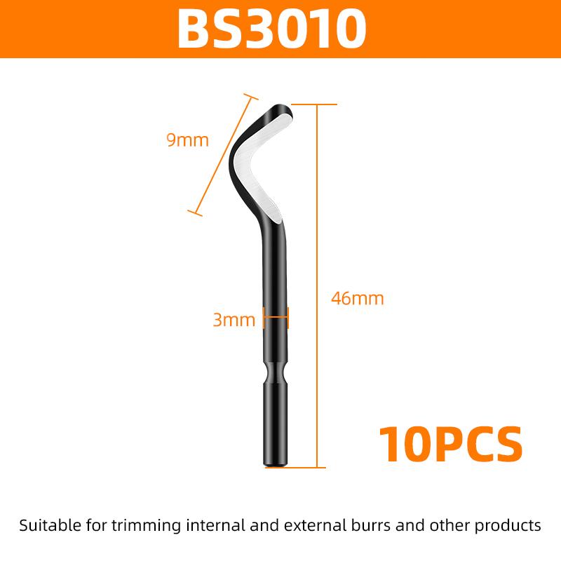Edge Cutter Deburring Tool with Cutter Handle Burr Trimming Knife For Copper Aluminum Steel Plastic Wood Rubber BS1010 BS1018