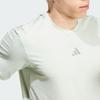 adidas Oddychający Komfort Jednolity Kolor Krótki Rękaw T-Shirt Męski Top Lniany-Zielony JD0198