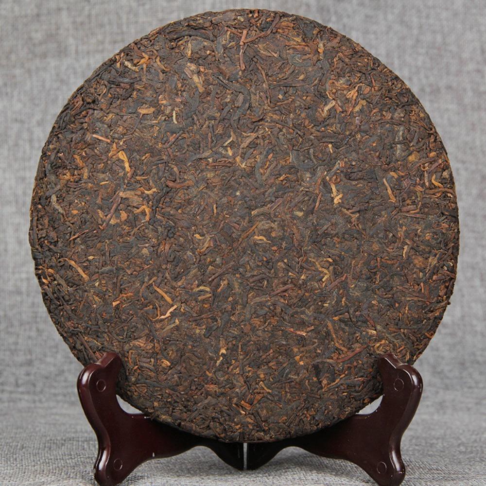 Yunnan Black Tea Golden Bud Pu-erh Cake Chinese Fermented Tea 357g