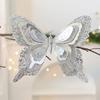 with Clip Christmas Butterfly Pendant Glitter Artificial Butterfly Ornaments  Birthday Party