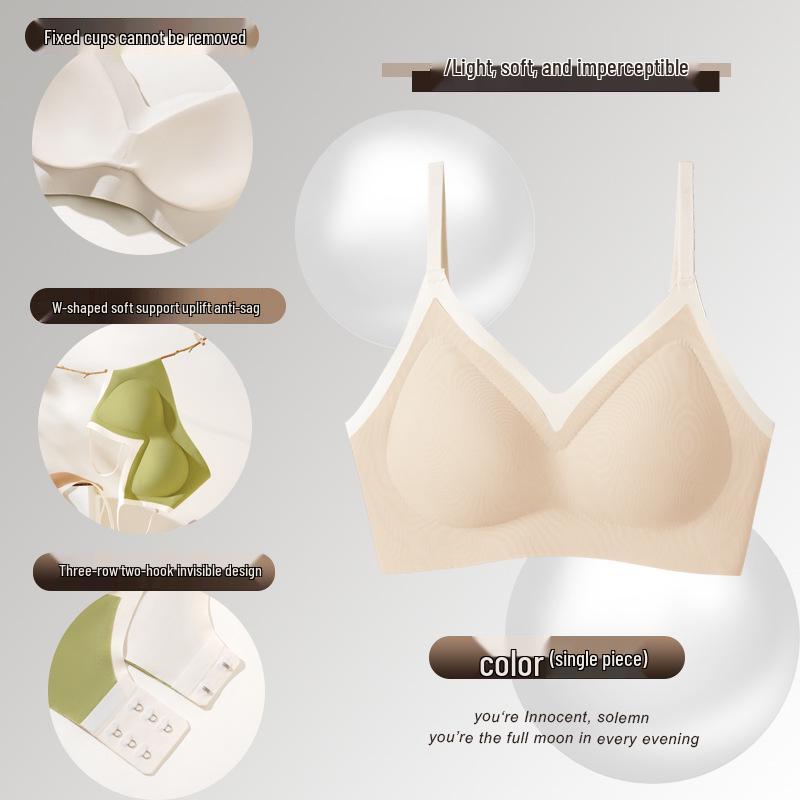 Sutien Push-Up Respirabil, Ușor, Fără Armătură - Sutien Sport Confortabil Fără Cusături pentru Femei cu Piept Mic