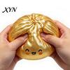 Soft Tactile Toy Steamed Bun Stress Ball, TPR Dumpling Squeeze Hand Therapy with Mini Inside, Slow Rising Fidget for Adults Relaxation