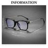 Men's and Women's Fashionable Blue Light Blocking Glasses Square Oversized Fashion Glasses High-Definition Computer Glasses