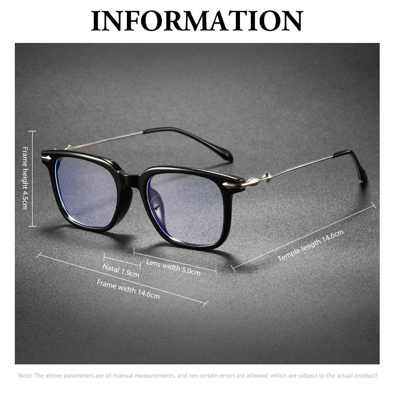 Men's and Women's Fashionable Blue Light Blocking Glasses Square Oversized Fashion Glasses High-Definition Computer Glasses