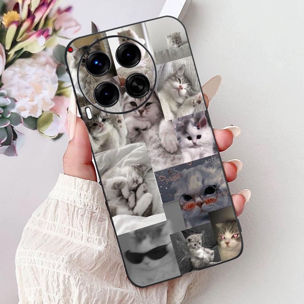Black For Tecno Camon 30 CL6 CL6k Phone Case For Techno Camon 30 5G CL7 Cover Luxury Fashion Funny Cute Funny Painted Soft TPU