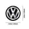 T28For Volkswagen Golf 6 R GTI Touareg Jetta GTD Polo Tiguan Touran 4pcs 56/60/65mm Car Wheel Center Cap Badge Sticker Center Cover
