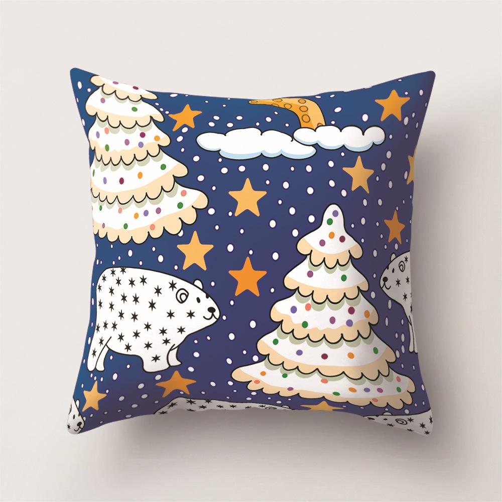 Cartoon Pattern Office Pillow Yiwu Pillowcase Christmas Sofa Pillowcase