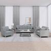 VidaXL 3-piece Sofa Set Light Grey Fabric 3202070