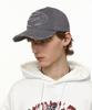 FREEMARIO Applique Damaged Ball Cap [Charcoal]