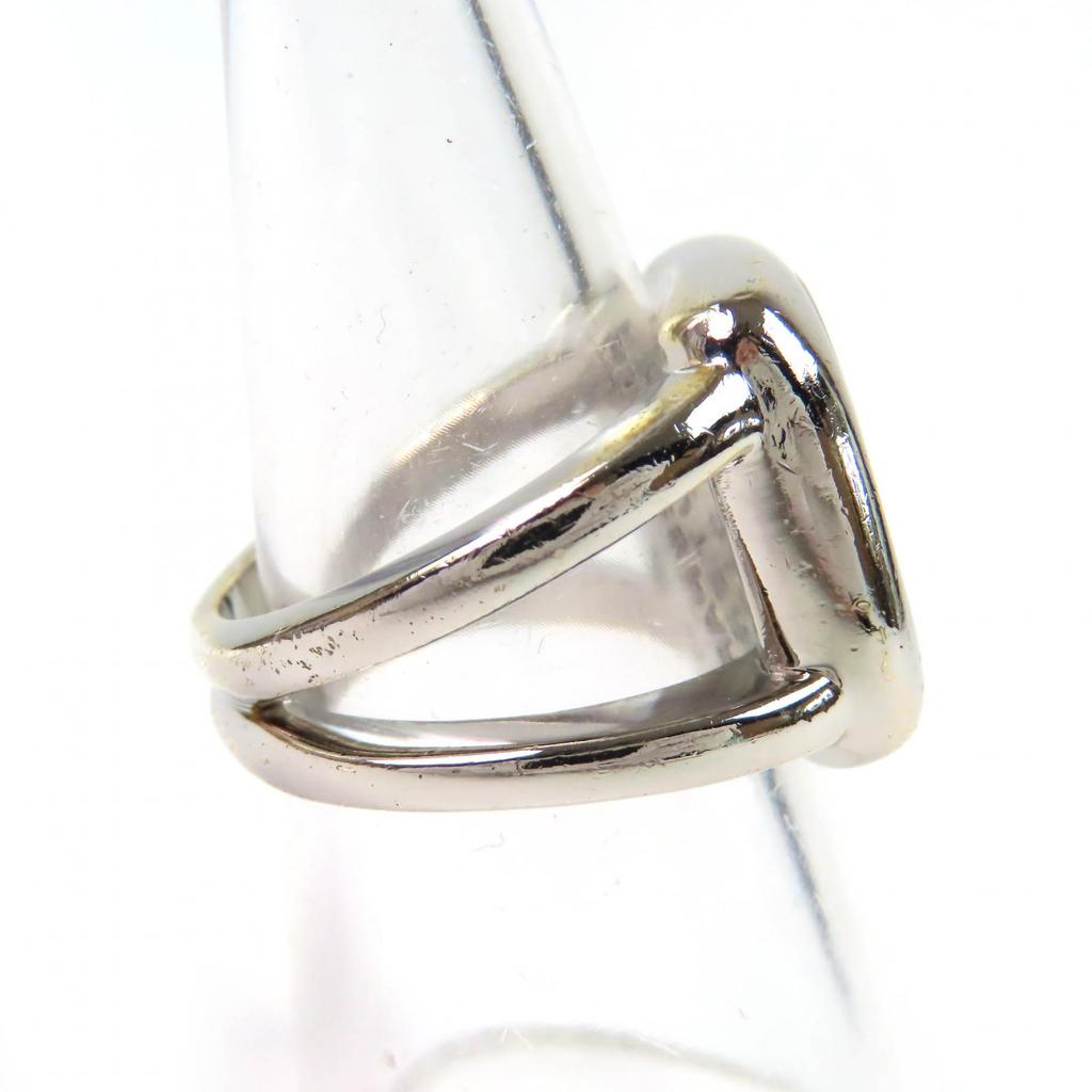 HERMES Ring Serie Shell Accessories Silver Aurora color Women Used