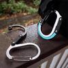 Aluminum Alloy D-Shaped Multifunctional Carabiner with 360° Rotating Hook for Outdoor Use