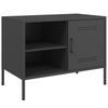 Vidaxl Szafki Pod Telewizor, 2 Szt., Czarne, 68X39X50,5 Cm, Stalowe