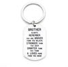 And Brother Trendy Sister Remember You Are Brave Titanium Steel Key Chain