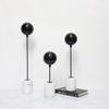 Minimalist Balloon Art Sculpture, Natural Marble Base, Tabletop Ornaments, Metal Balloon Sculpture, Room Aesthetic Decoration
