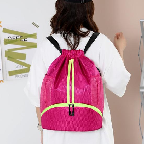 Αθλητική Τσάντα Γυμναστηρίου με Κορδόνι Σύσφιξης Μεγάλης Χωρητικότητας Τσάντα Ποδοσφαίρου Ρυθμιζόμενο Αθλητικό Σακίδιο Πλάτης με Θήκη για Μπάλα και Παπούτσια Αδιάβροχη Τσάντα Ντάφελ από Ύφασμα Oxford