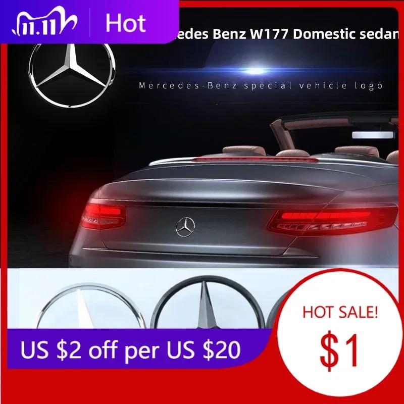 Autocollant de Voiture Pour Mercedes Benz Logo Mercedes Badges Couvercle Décalcomanie Emblème d'Autocollant 3D ABS pour Coffre Arrière de Voiture Pour Mercedes Benz W177 Classe A