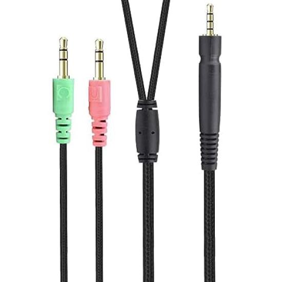 

Xivip Replacement GSP600 Nylon Braided Audio Cord for Sennheiser Game Game PC GSP GSP GSP GSP and Game One Zero Gaming Headphones Cable, One, Zero,