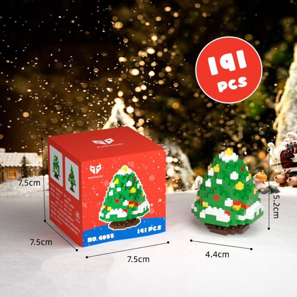 Cartoon Santa Claus Building Blocks Mini Christmas Doll Xmax Gift Action Figures Model  Party