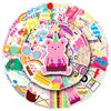 50 Waterproof Cartoon Birthday Stickers for Kids - DIY Journal, Card Making, and Water Cup Decoration